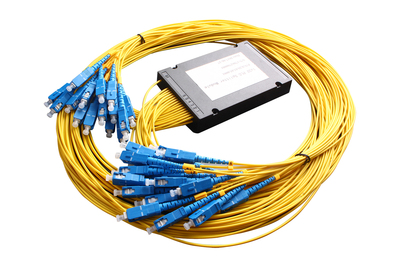 1x16 Box Type PLC Splitter with output fiber and connector for FTTX