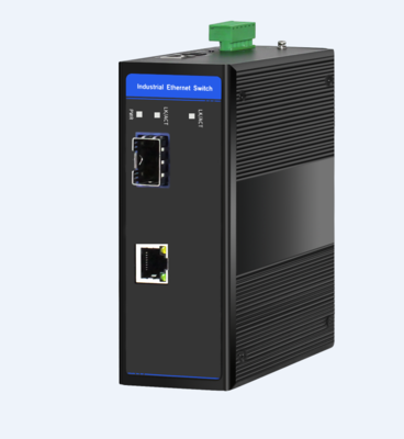 Industrial Ethernet Switch, 1 x 10/100M Base-TX + Uplink 1 x 100M Base-FX SFP