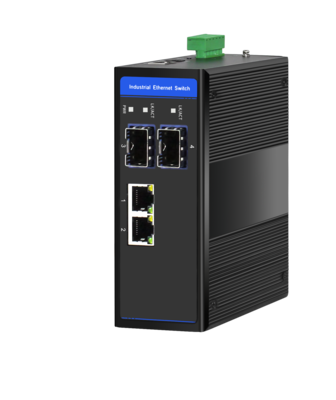 Standard Ethernet Switch, 2 x 10/100/1000M Base-TX + Uplink 2 x 100/1000M Base-FX SFP