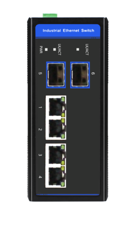 POE Switch, 4 x 10/100M Base-TX + Uplink 2 x 100M Base-TX, 72W Budget