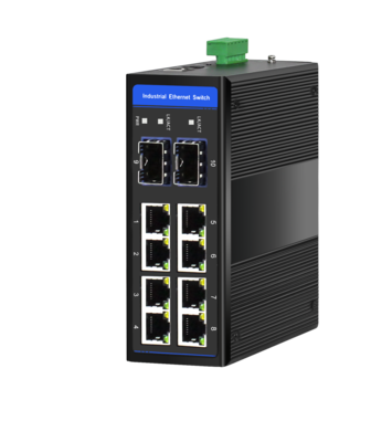 Standard Ethernet Switch, Managed, 8 x 10/100/1000M Base-TX + Uplink 2 x 100/1000M Base-FX SFP