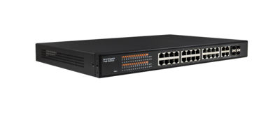 Managed, Industrial Ethernet Switch,  24 x 10/100/1000M Base-TX + Uplink 4 x Combo Gigabit